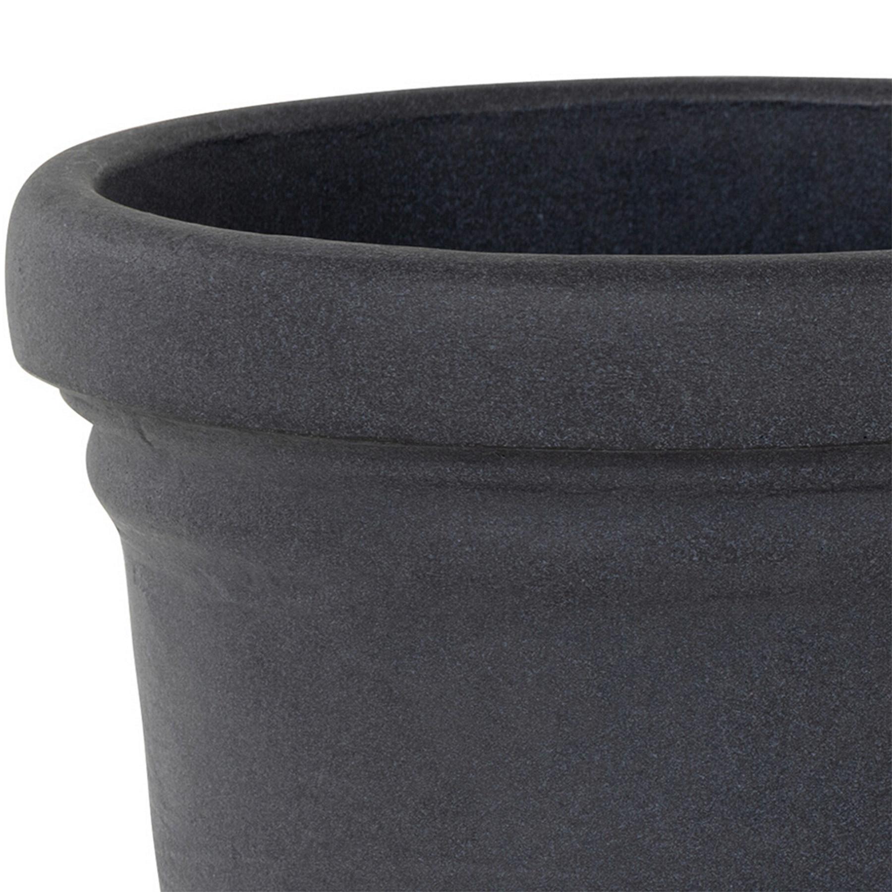 Pflanzentopf Anthrazit D: 60 cm Rund - Anthrazit, Basics, Kunststoff (60/45cm) - Siena Garden