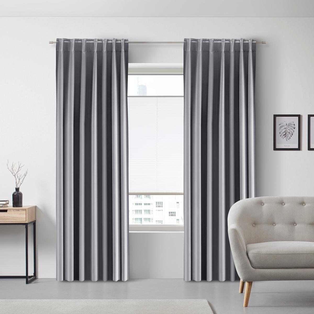 Zatemňovací záves Riccardo, 140/245cm, antracit - antracitová, Modern, textil (140/245cm) - Premium Living