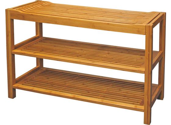 Cipőtároló Sitz - natúr színek, modern, fa (78/50/32cm) Cipőtároló Sitz - natúr színek, modern, fa (78/50/32cm)
