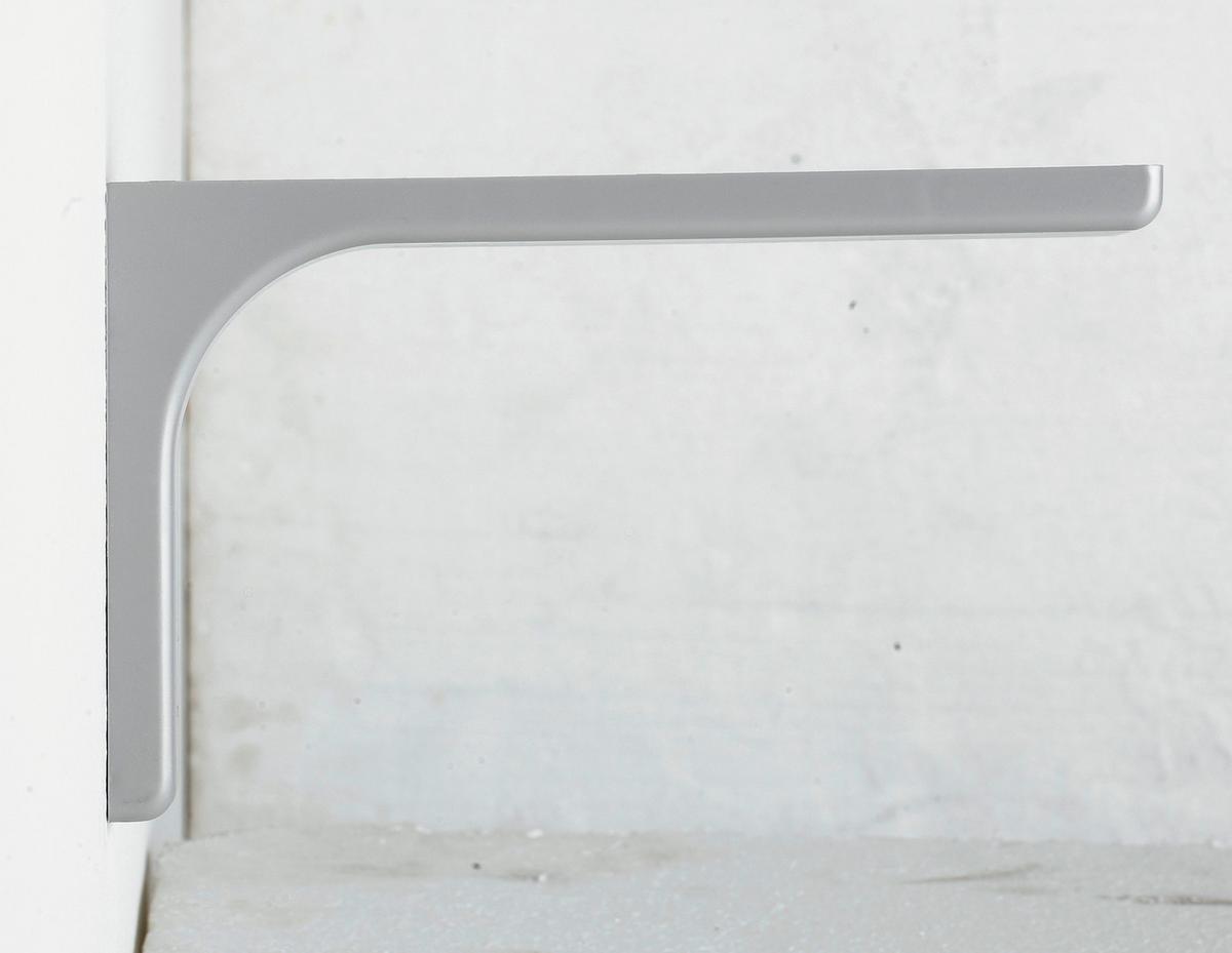 DRŽÁK NA STĚNU LEONARDO - barvy stříbra, kov (24cm)