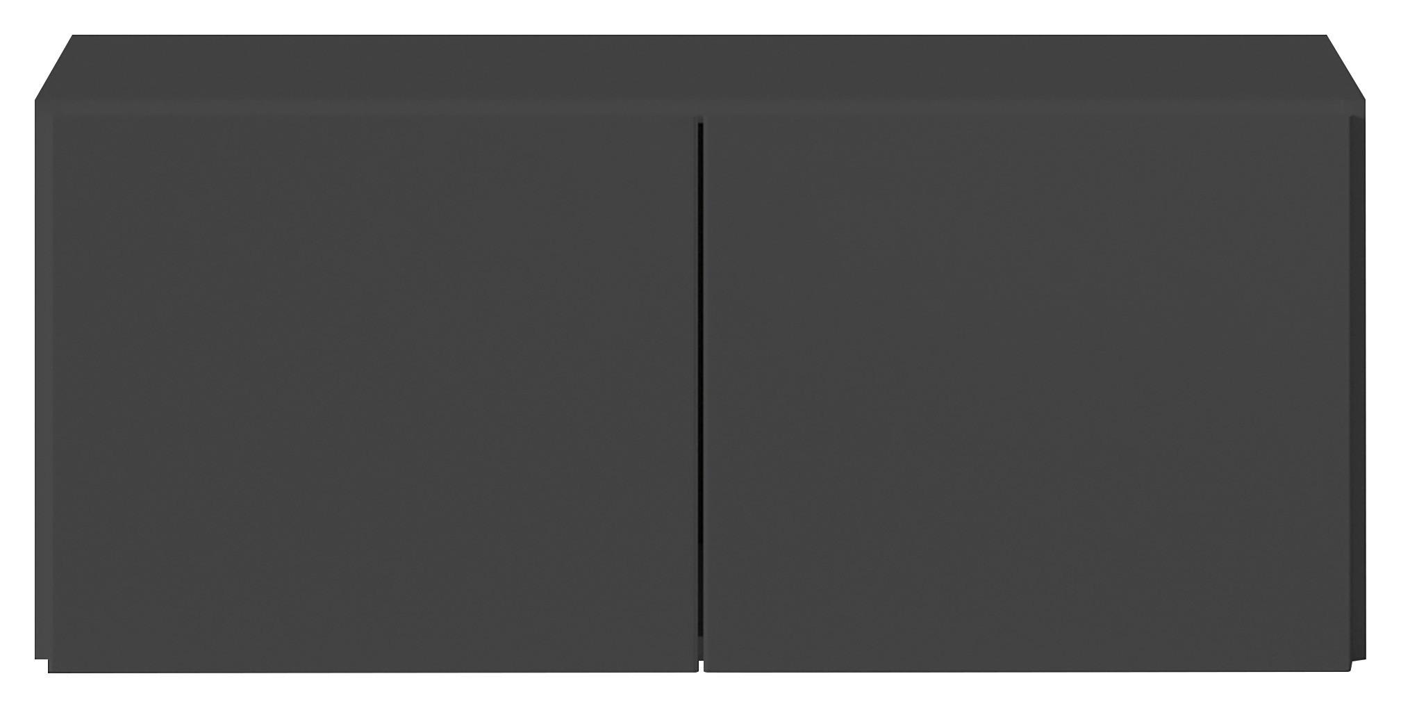 Aufsatzschrank 91 cm Max-Extra Grau - Grau, KONVENTIONELL, Holzwerkstoff (91/39/54cm) - James Wood