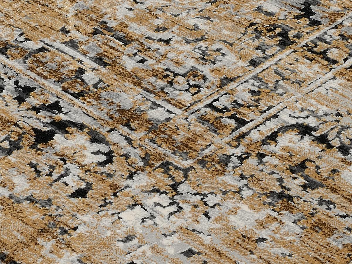 Webteppich Grau/Goldfarben Le Mans 240x340 cm - Goldfarben/Grau, Design, Textil (240/340cm) - Dieter Knoll