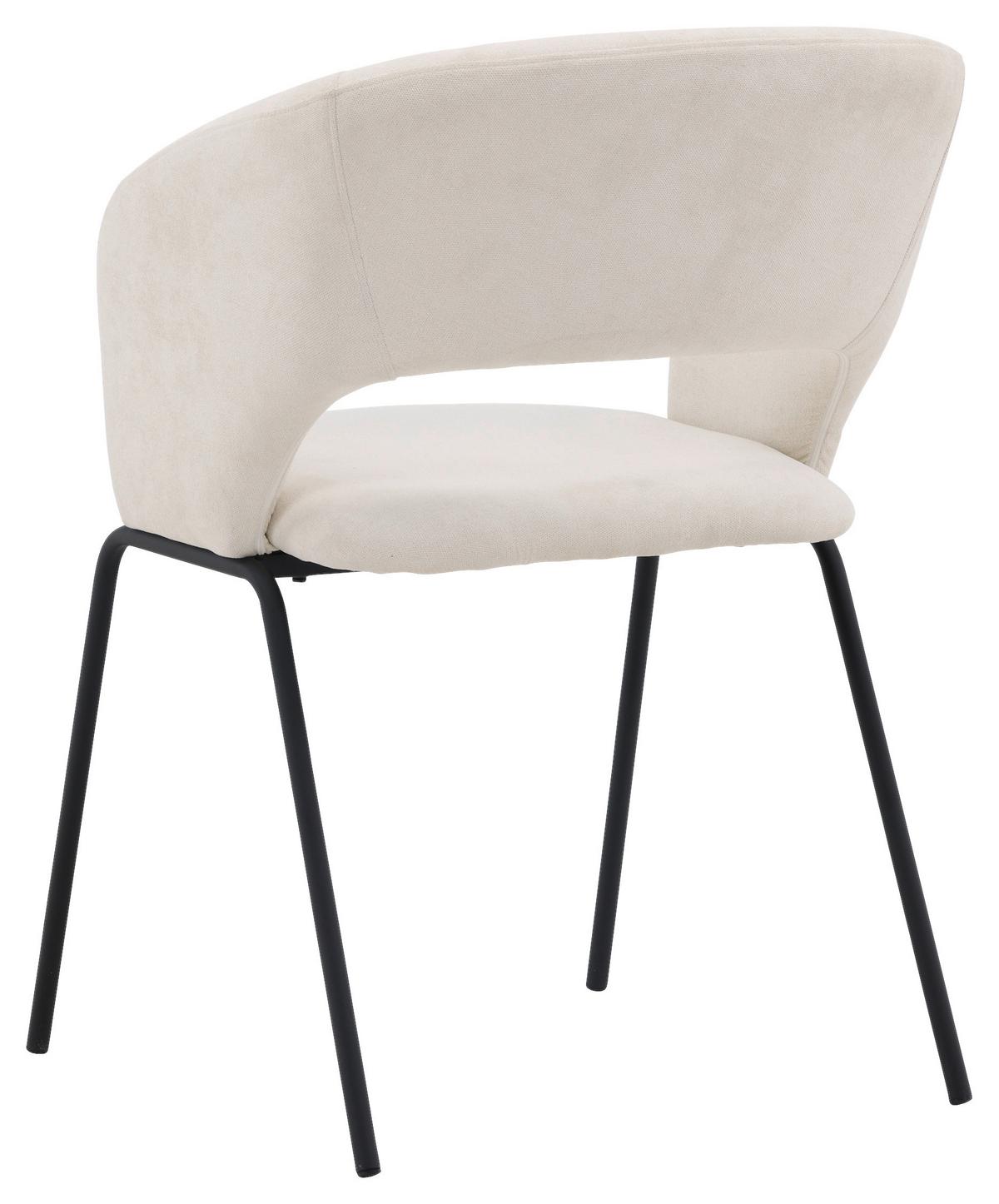 Stuhl-set Day - Schwarz/Weiß, Design, Kunststoff/Textil (66/86/66cm) - Livetastic