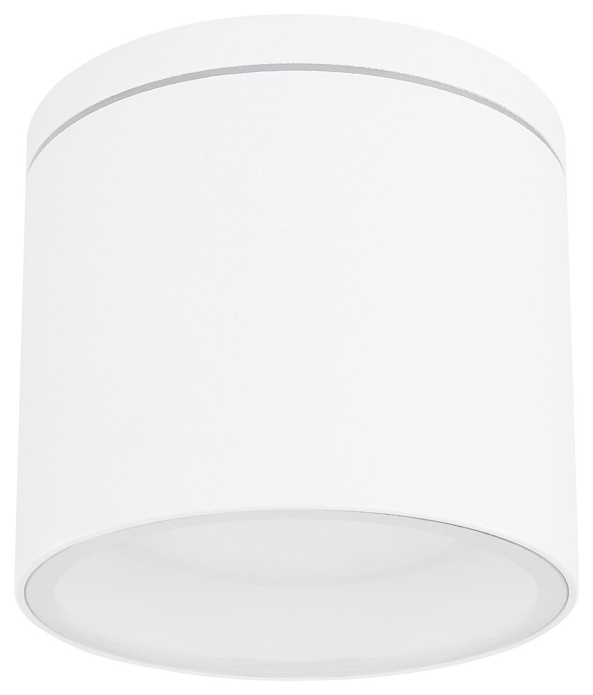 Led Außenleuchte Alcala 11 Watt Aluminium, Deckenmontage - Klar/Weiß, Basics, Glas/Metall (10,8/9,6cm) - Globo
