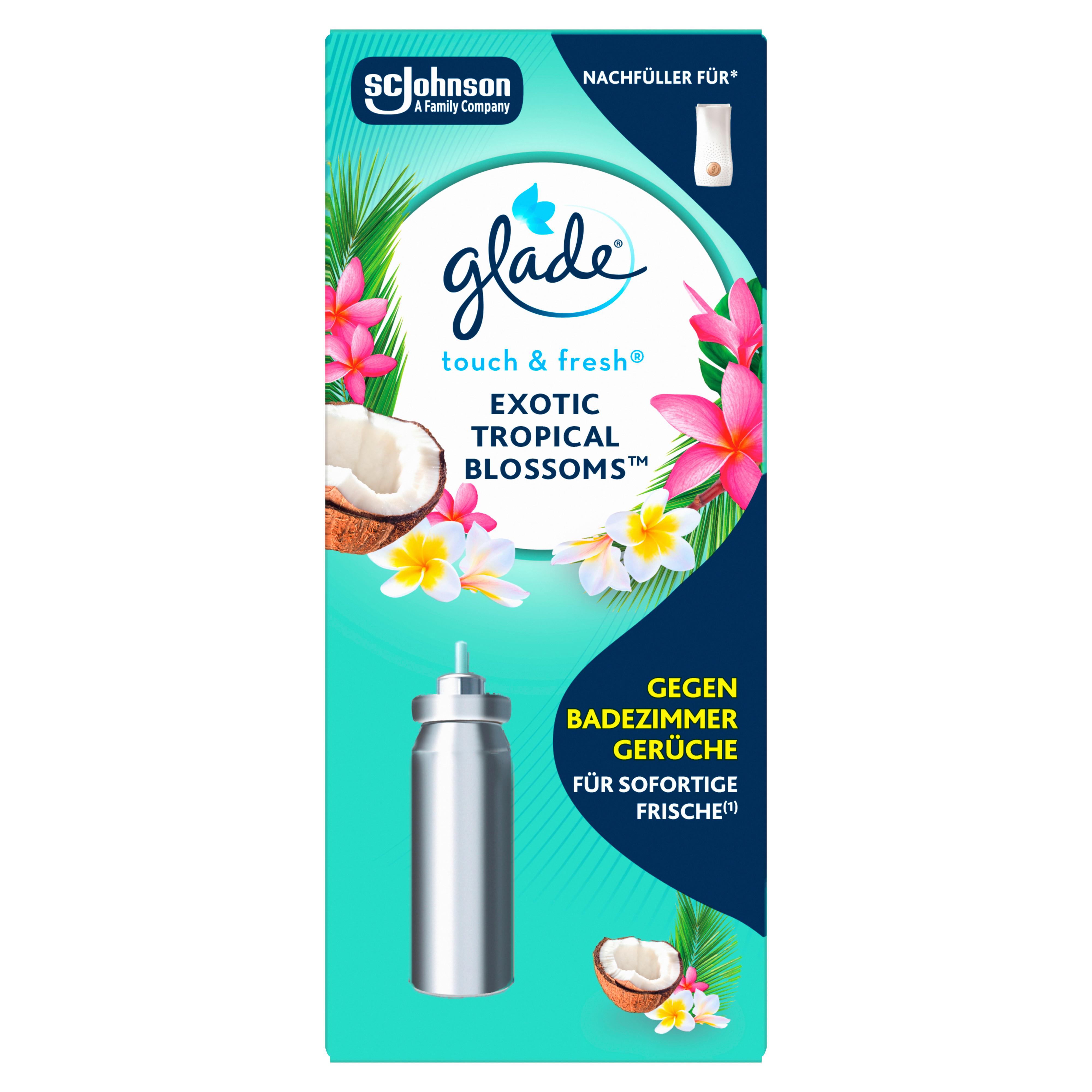 RAUMDUFT-NACHFÜLLUNG TROPICAL BLOSSOMS - Grau, Basics, Metall (2,5/7/2,5cm) - Glade