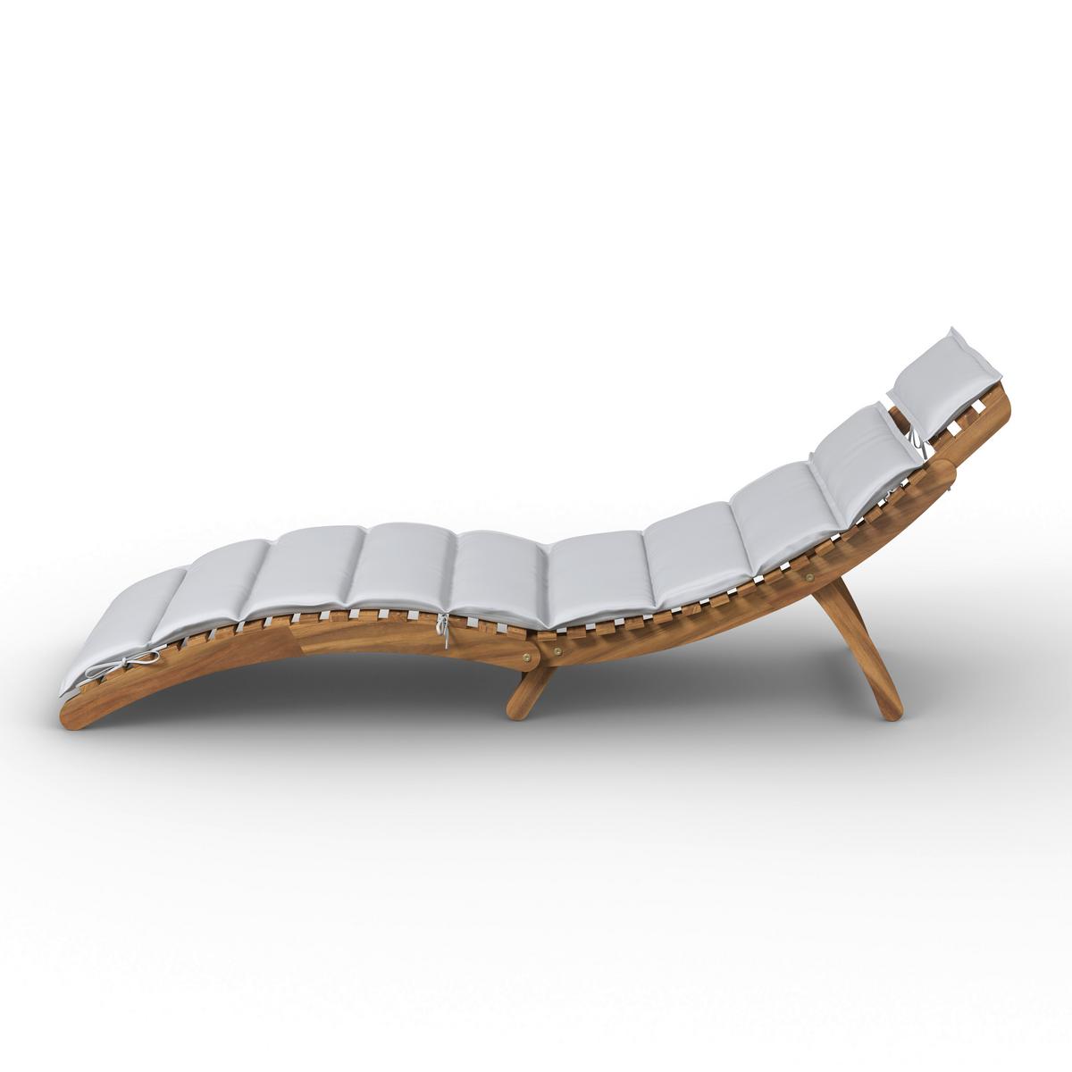 ZÁHRADNÉ LEŽADLO NATALIE - béžová, Natur, drevo/textil (180/62/54cm) - Mömax