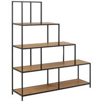 DELIACA STENA SEAFORD - čierna/farba duba, Trend, kov/kompozitné drevo (135/150/35cm)