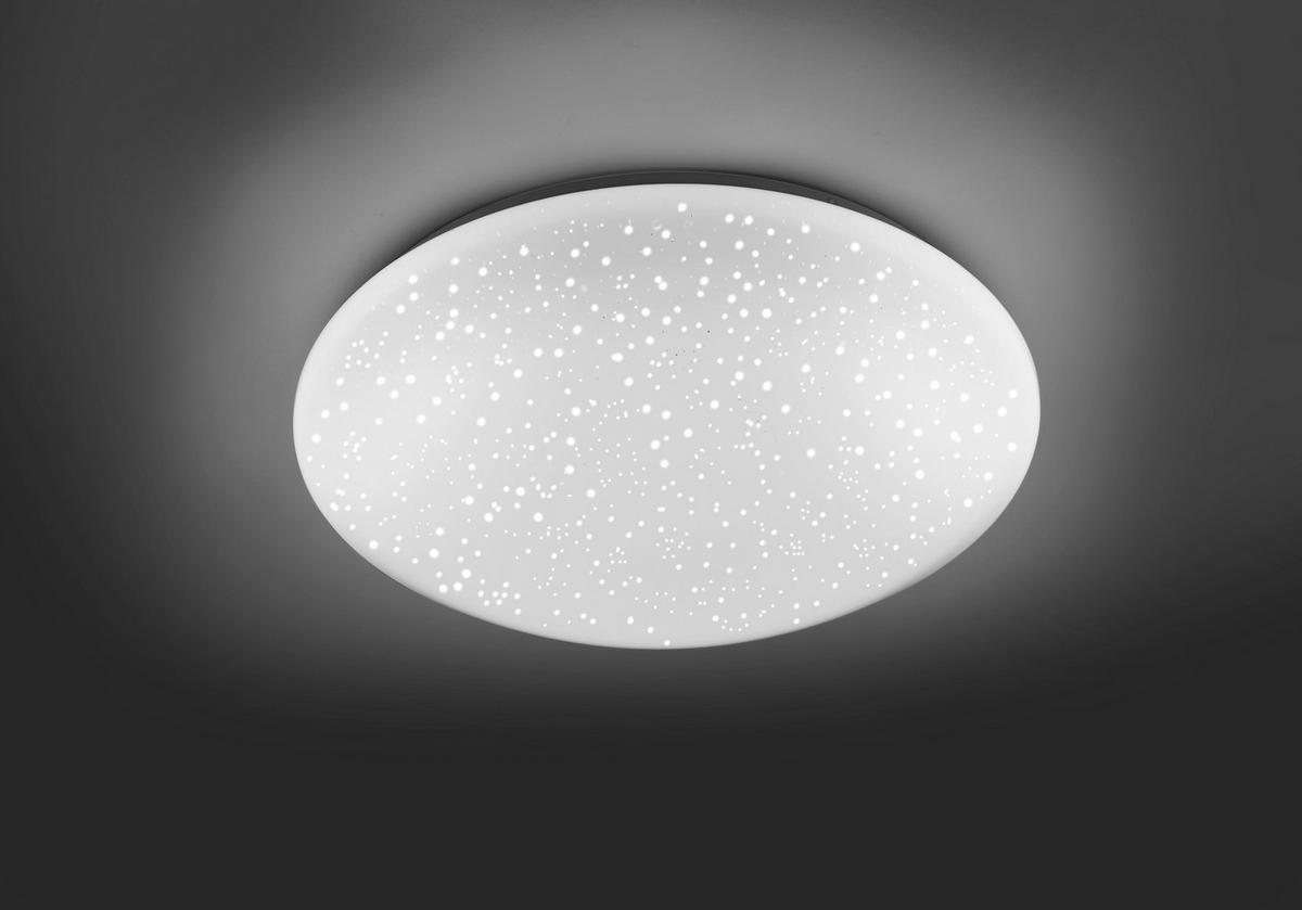 LED-Deckenleuchte Skyler Ø 39 cm mit Farbwechsler und dimmbar - Weiß, Basics, Kunststoff (39/39/12cm)