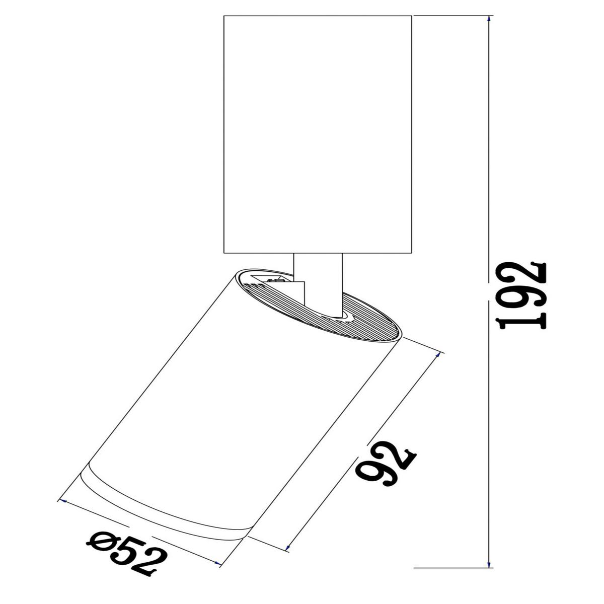 Deckenleuchte Focus S - Schwarz, Basics, Metall (5,2/10/5,2cm) - MAYTONI