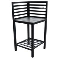 Outdoorküche Valerian - Anthrazit, MODERN, Metall (60/127/60cm) - Beldano