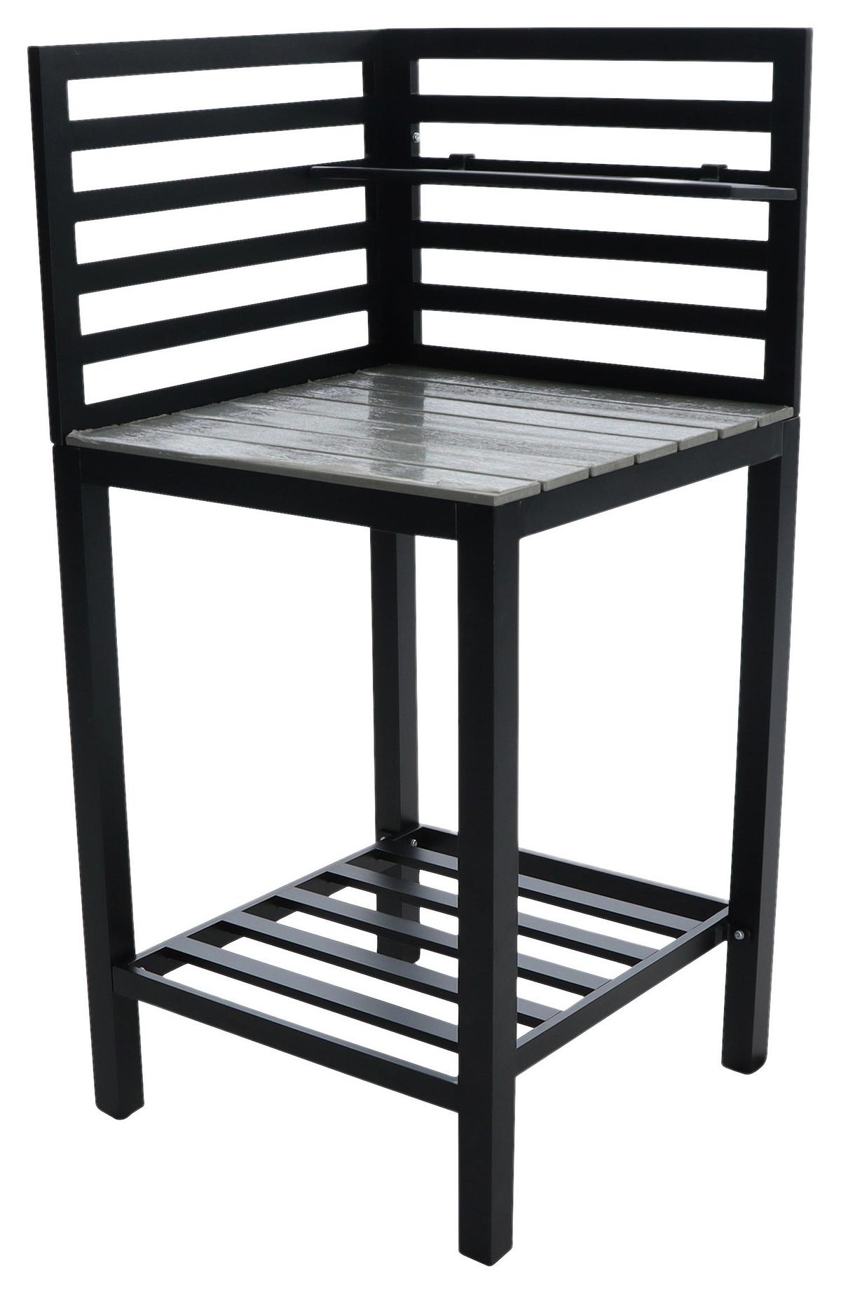 Outdoorküche Valerian - Anthrazit, MODERN, Metall (60/127/60cm) - Beldano