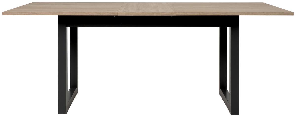 Esstisch ausziehbar Denver 160x200x90 cm Eiche Dekor - Anthrazit/Sonoma Eiche, Natur, Holzwerkstoff (160/90/75cm) - MID.YOU