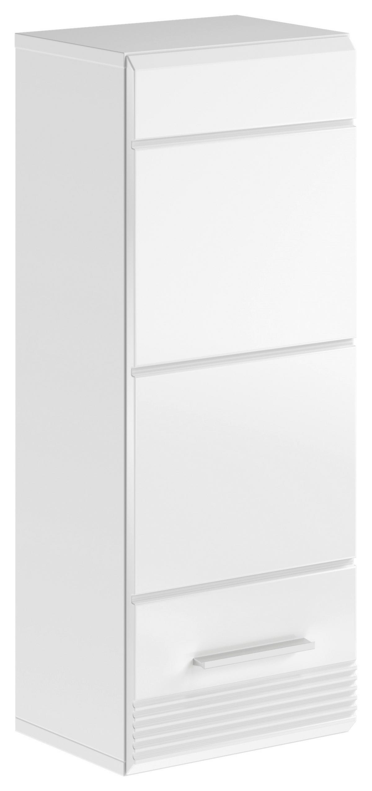 Hängeschrank Linus Weiß B: 30 cm - Weiß Hochglanz/Weiß, MODERN, Holzwerkstoff (30/77/23cm) - MID.YOU