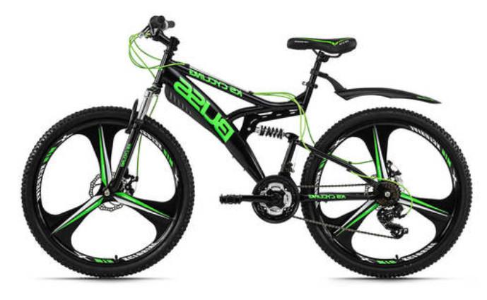 Mountainbike Fully 26 Zoll Bliss 21 Gänge - Schwarz, Basics, Metall (180/100/70cm) - KS Cycling