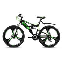 Mountainbike Fully 26 Zoll Bliss 21 Gänge - Schwarz, Basics, Metall (180/100/70cm) - KS Cycling