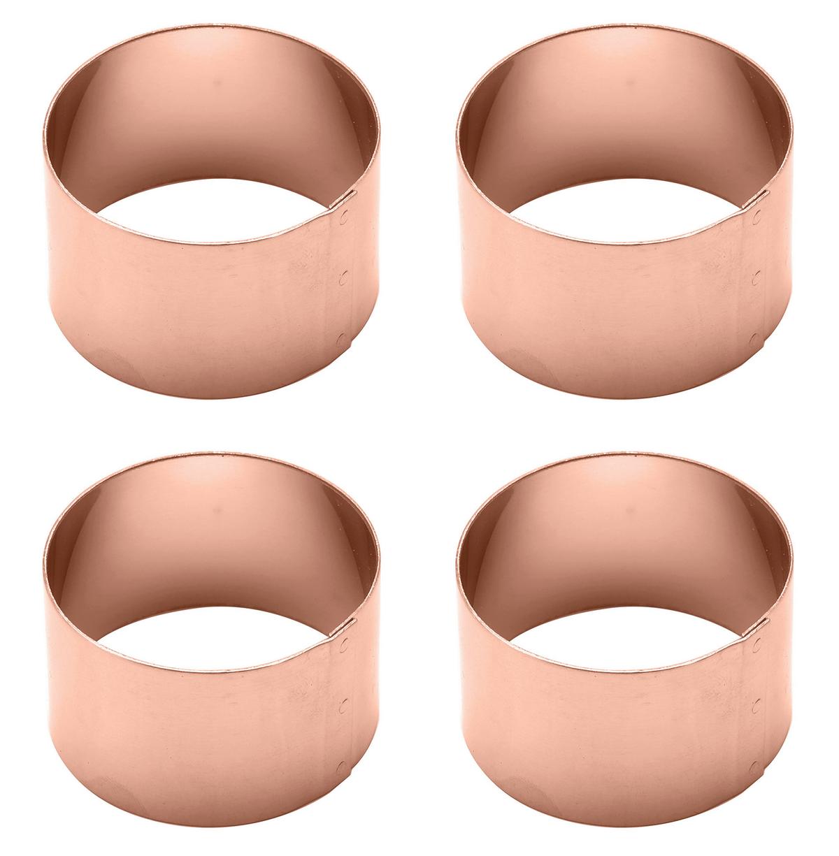 Serviettenringeset Ew-Nr-2109k - Kupferfarben, Basics, Metall (4/2,5cm) - Echtwerk