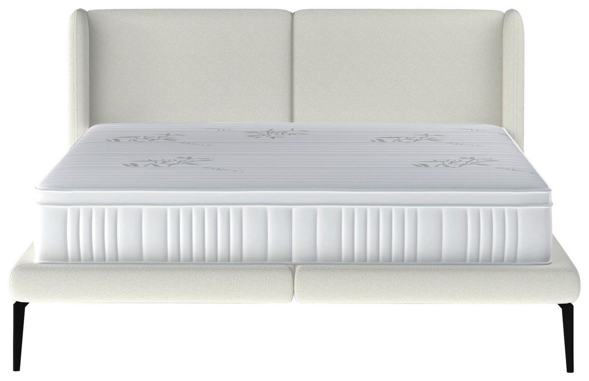 Polsterbett Tessina Now Or Never - Schwarz/Weiß, MODERN, Textil (180/200cm) - Livetastic