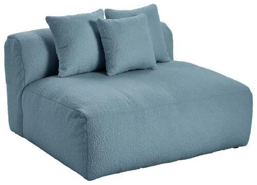 Modul Sofa Bloom 2er-sofa B: 120 Cm Blau - Blau, Trend, Textil (120/70/122cm) - Livetastic