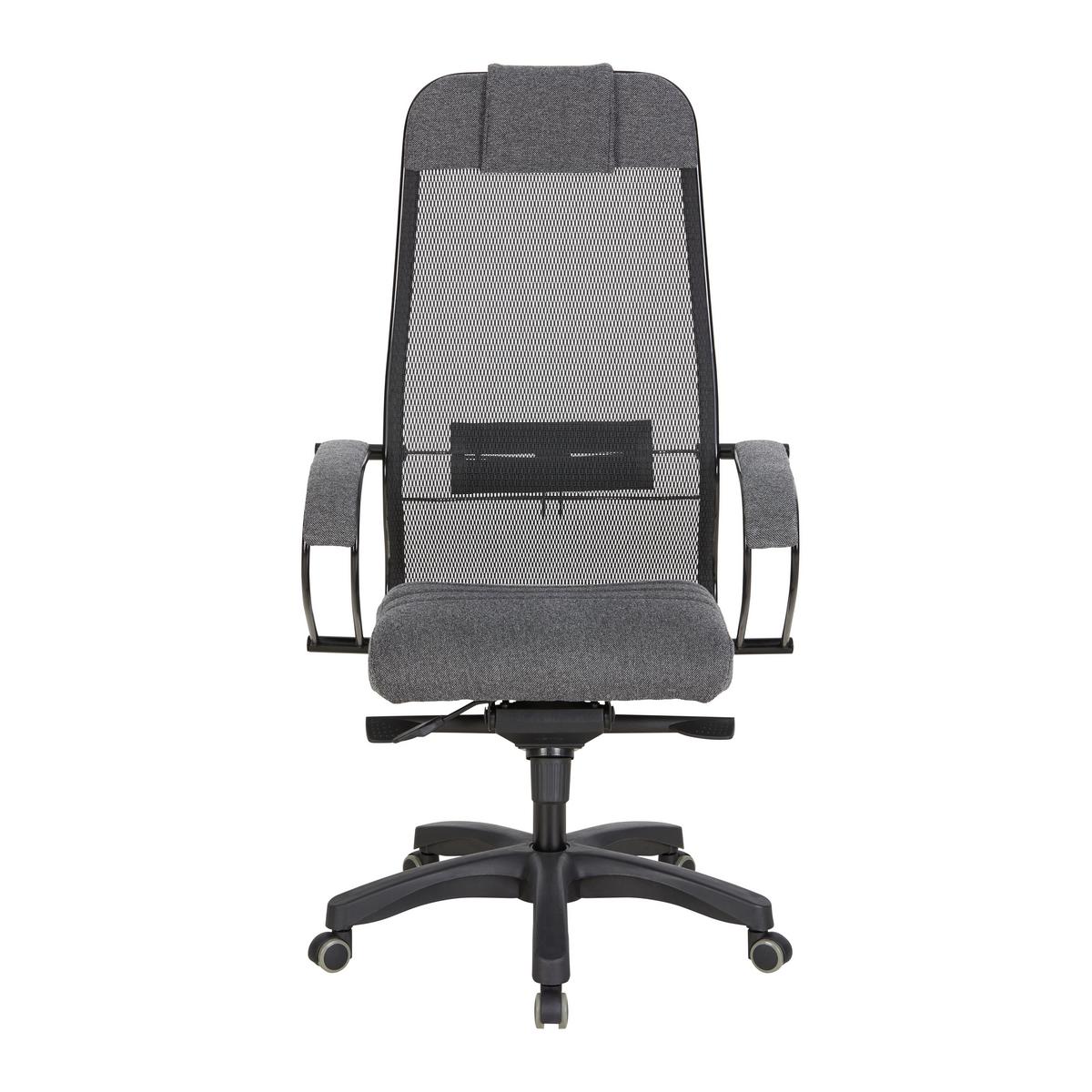 Kancelářské křeslo Samurai Comfort - šedá/černá, Moderní, kov/textil (68/124-134/71cm) - Premium Living
