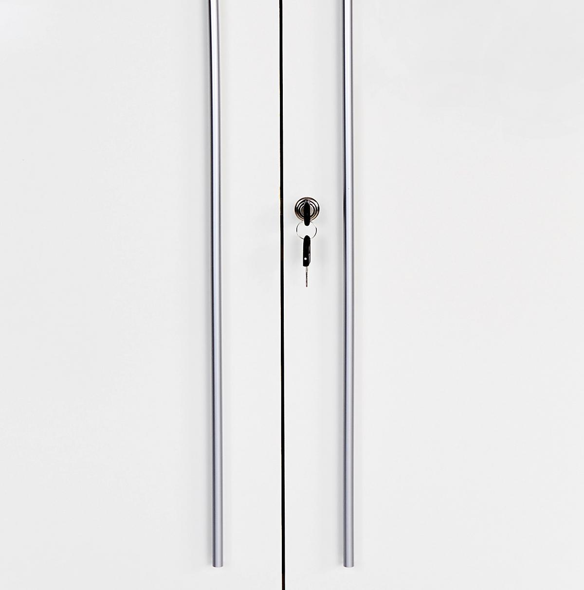 Aktenschrank Versperrbar Profi Eiche Dekor, Weiß B 75 Cm - Eichefarben/Weiß, MODERN, Holzwerkstoff (75/185/35cm) - Ondega