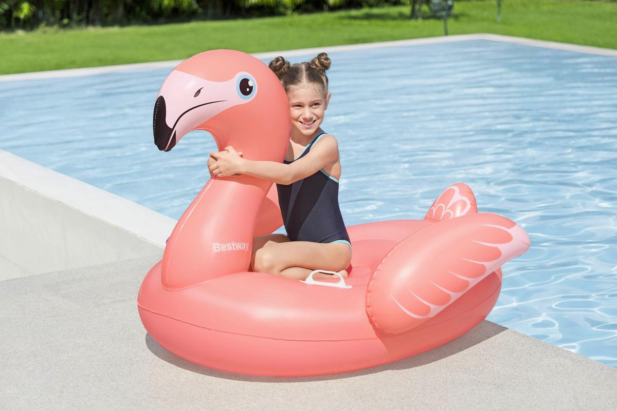 Schwimmtier Marc-Robin - Pink, KONVENTIONELL, Kunststoff (128/110/87cm) - Bestway