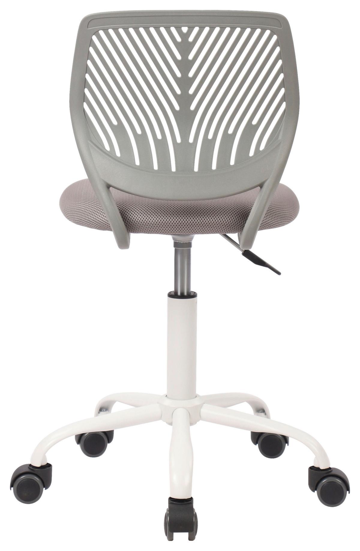 Otočná stolička Kira Sivá cca. 40x87x44cm - šedá/bílá, Moderní, kov/dřevo (40/87/44cm) - Mömax