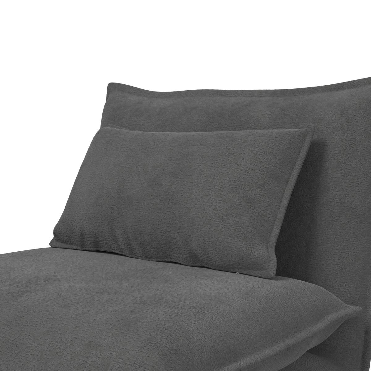 Rozkladacie kreslo MACY, tmavosivá, max. 120 kg - tmavosivá, Modern, kov/textil (83/35/65cm) - Bessagi Home