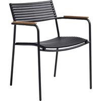 Stapelstuhl Mood Air - Anthrazit/Teakfarben, KONVENTIONELL, Holz/Kunststoff (60/78/56cm) - Gardenson