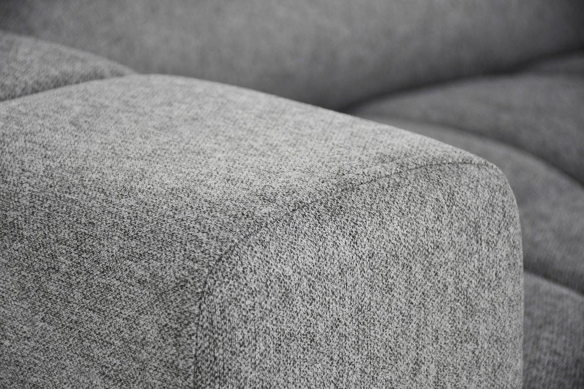 Sarokkanapé Vienna L Ecke - világosszürke/fekete, Trend, műanyag/textil (203/263cm)