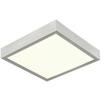 LED stropné svietidlo Fridolin3 22,5/22,5cm, 15 Watt - strieborná, Romantik / Landhaus, plast (22,5/22,5/3,6cm) - Modern Living