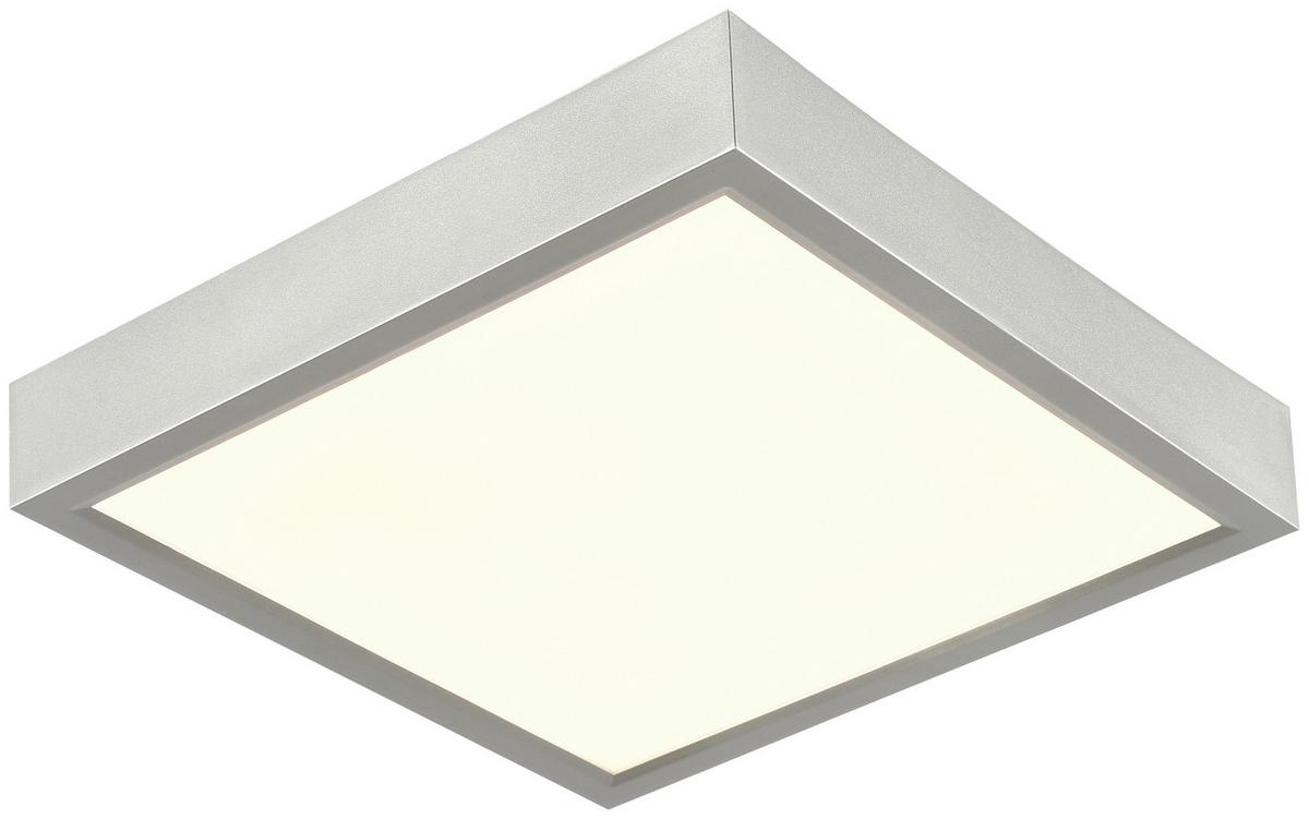 LED stropné svietidlo Fridolin3 22,5/22,5cm, 15 Watt - strieborná, Romantik / Landhaus, plast (22,5/22,5/3,6cm) - Modern Living