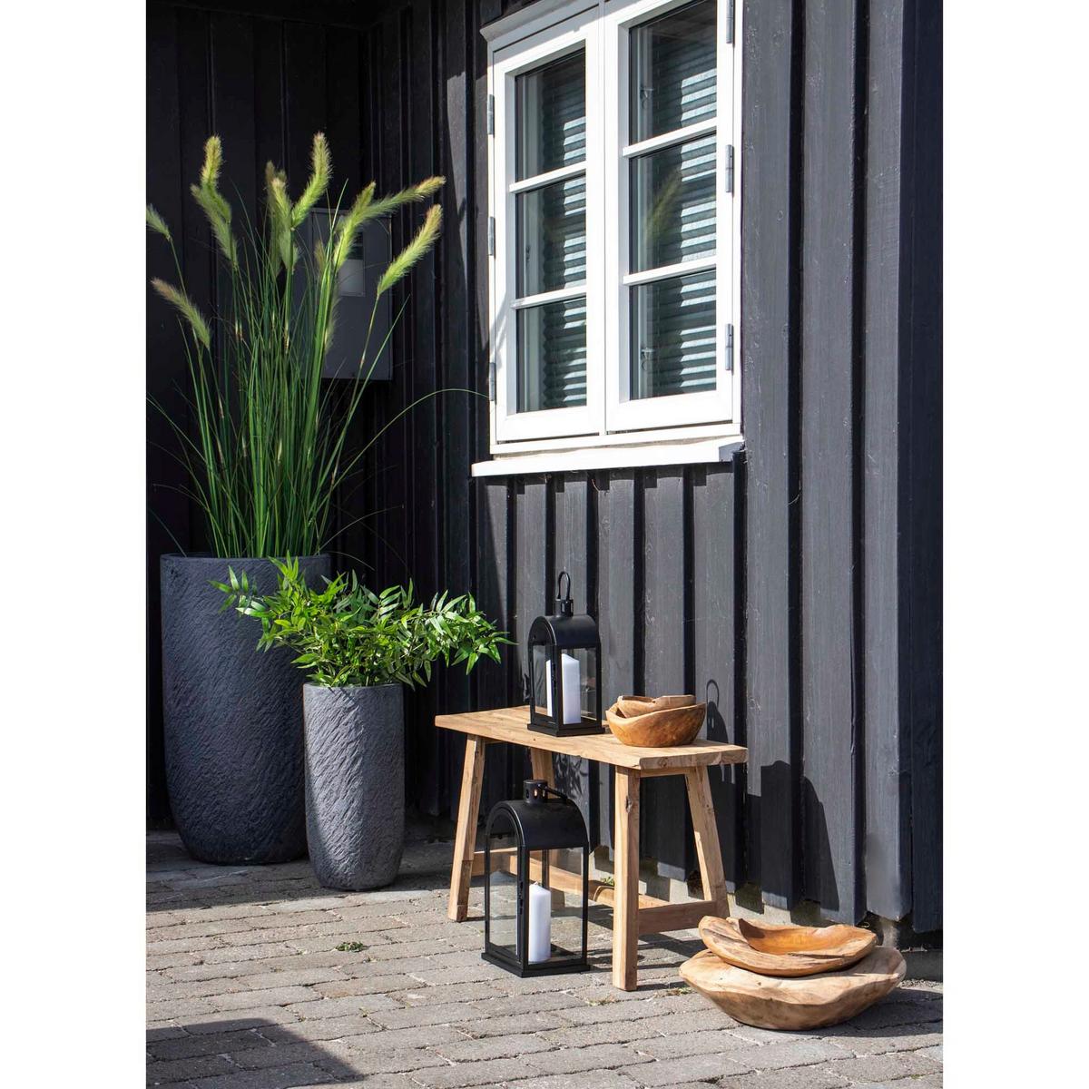 Hockerbank Barcelona Teakfarben B: 90cm - Teakfarben, Basics, Holz (90/45/25cm) - MID.YOU