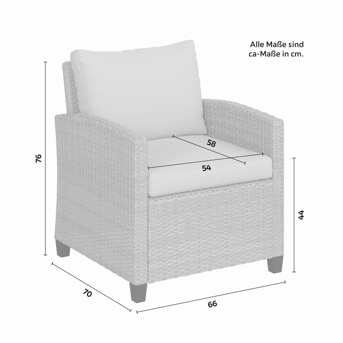 TERASOVÁ SEDACIA SÚPRAVA DANI - sivá/svetlosivá, Modern, kov/kompozitné drevo - Mömax
