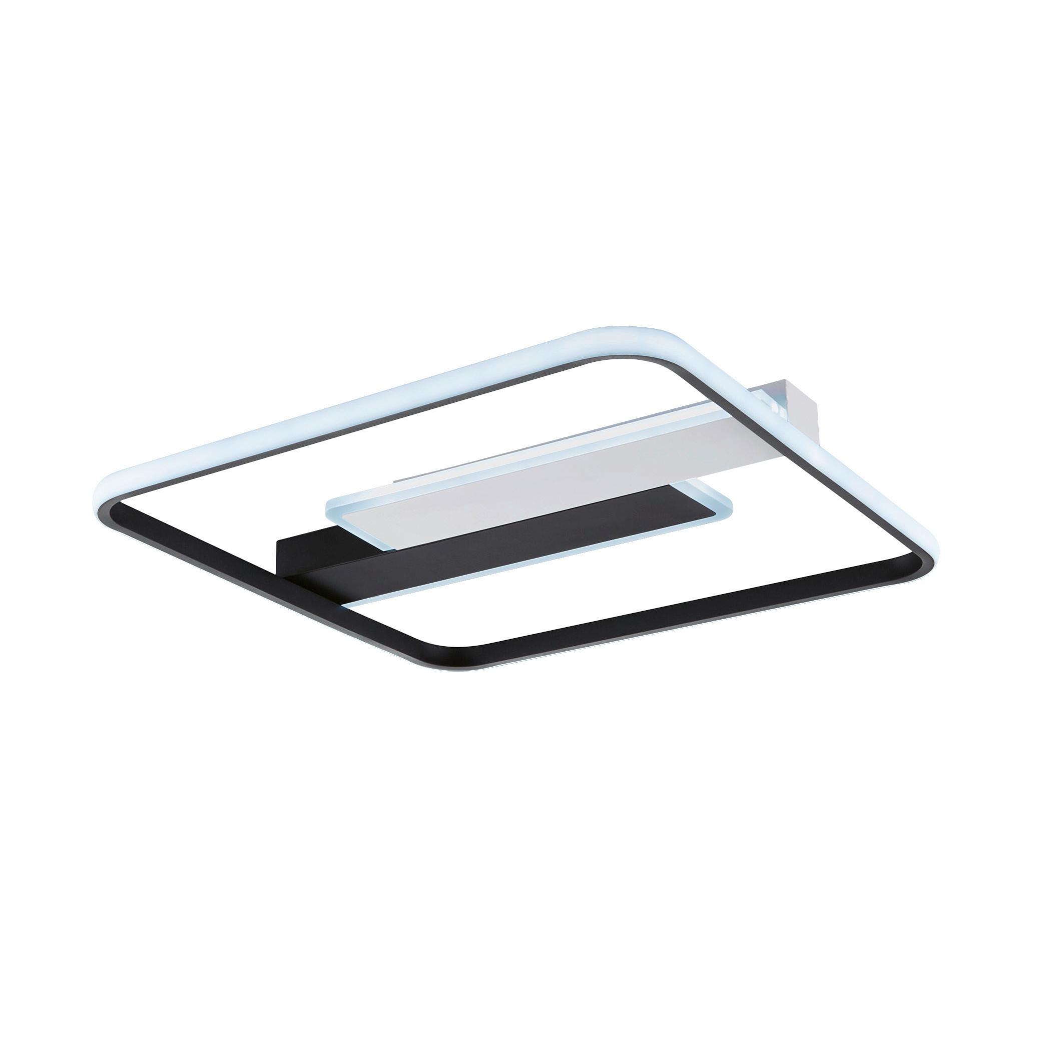 LED-DECKENLEUCHTE 21310 BLITHE - Sandfarben/Schwarz, Design, Metall (50/50/5cm) - Fischer & Honsel