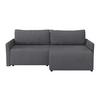 Ecksofa Mit Schlaffunktion Sonos, Anthrazit 228x146 Cm - Ecru/Anthrazit, MODERN, Textil (228/146cm)