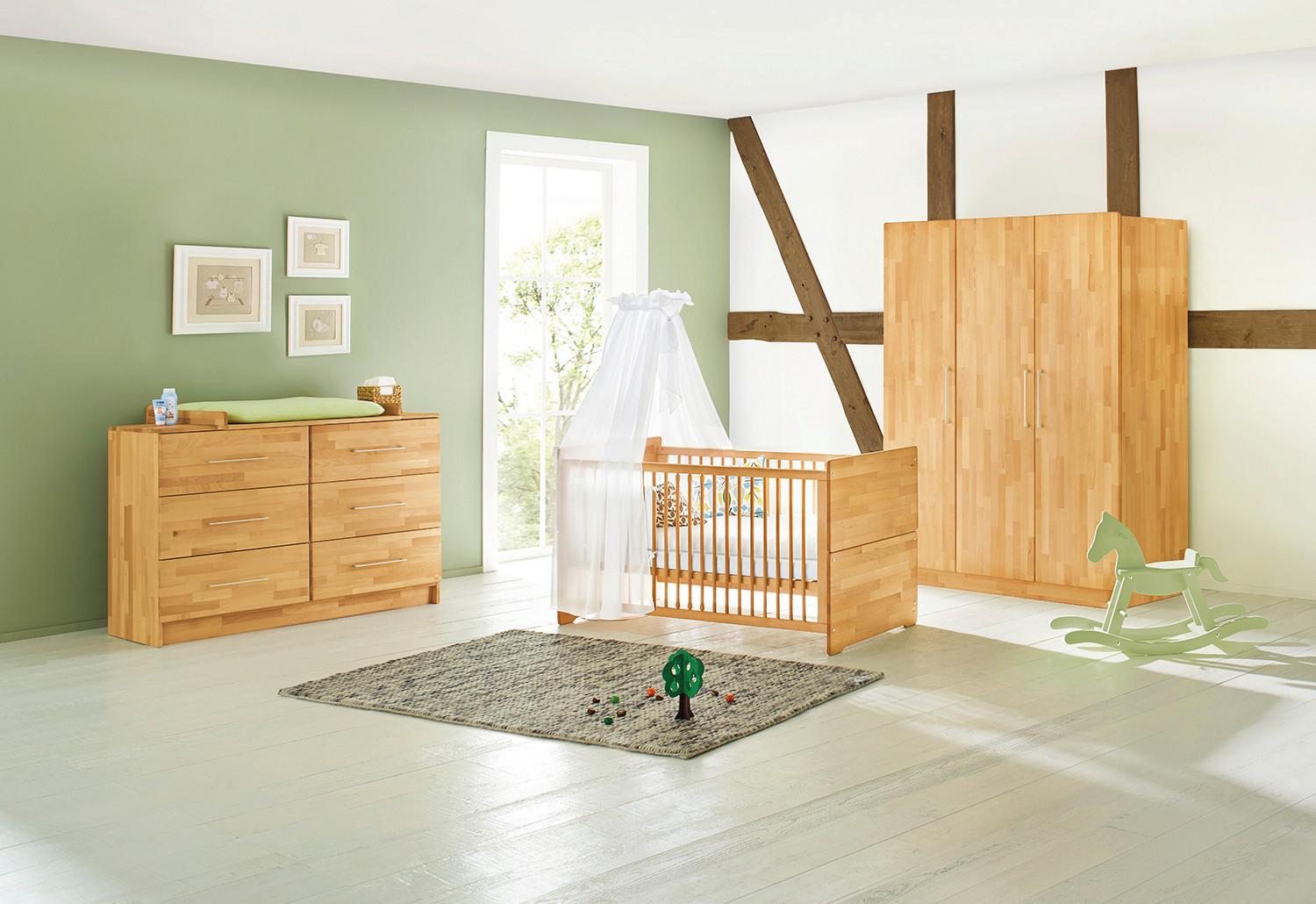 BABYZIMMER 102174XG NATURA - Buchefarben, Natur, Holz - Pinolino