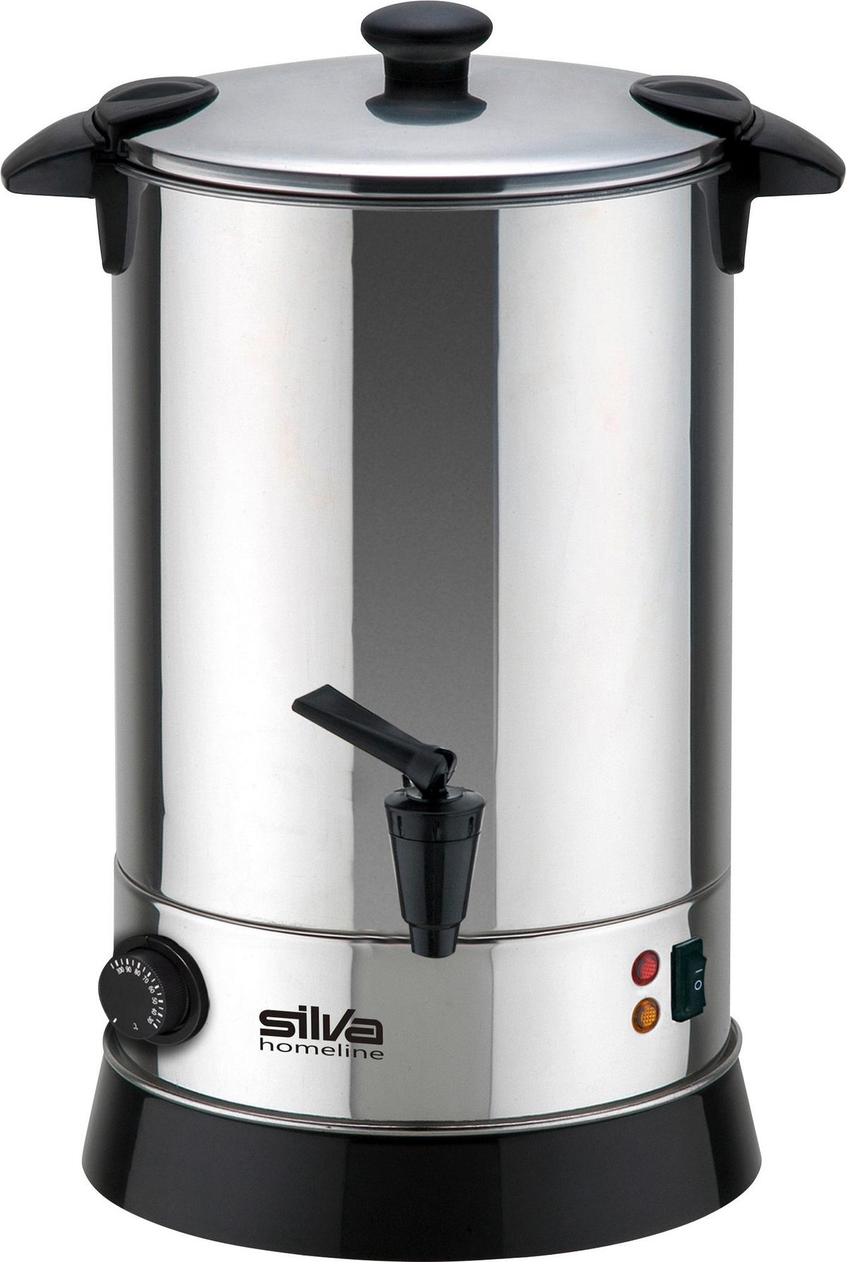 Heißgetränkespender Pk-Hg 060 - Edelstahlfarben/Schwarz, KONVENTIONELL, Metall (30/42,5cm) - Silva Homeline