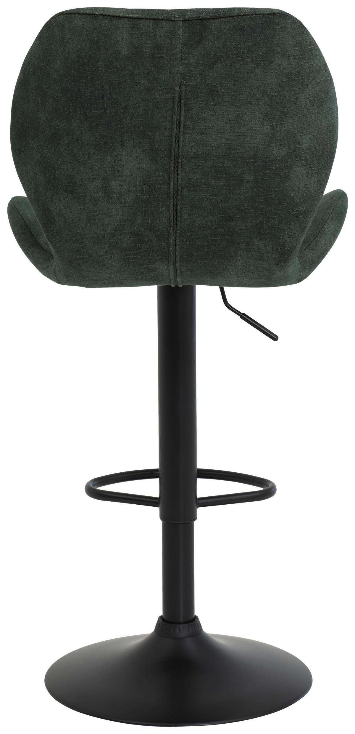 BAROVÁ ŽIDLE LAILA - černá/antracitová, Moderní, kov/textil (42/96-117/51cm)