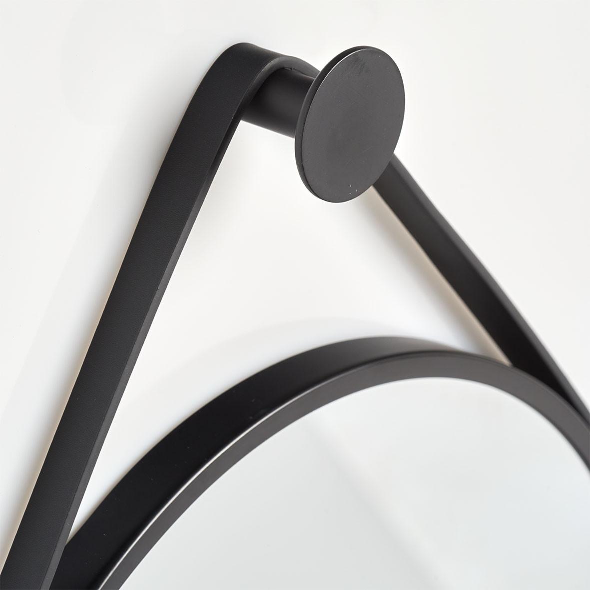 Wandspiegel Schwarz B: 40 Cm - Schwarz, Basics, Glas/Metall (40/40/2cm) - Zeller Present