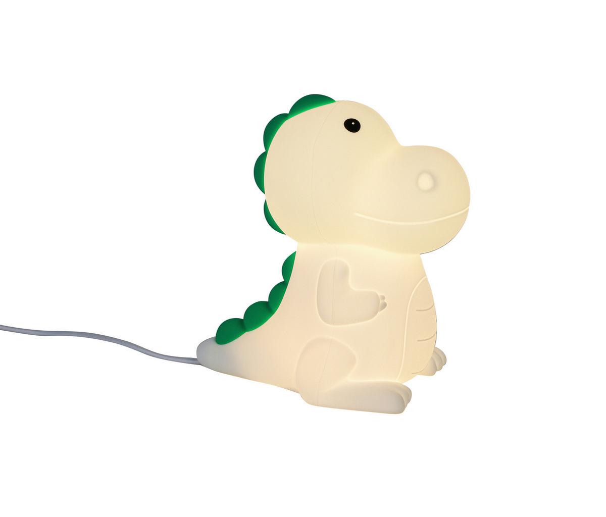 NOČNÍ SVĚTLO DINO - bílá, Moderní, plast (8,5/13,8/13,5cm) - Mömax