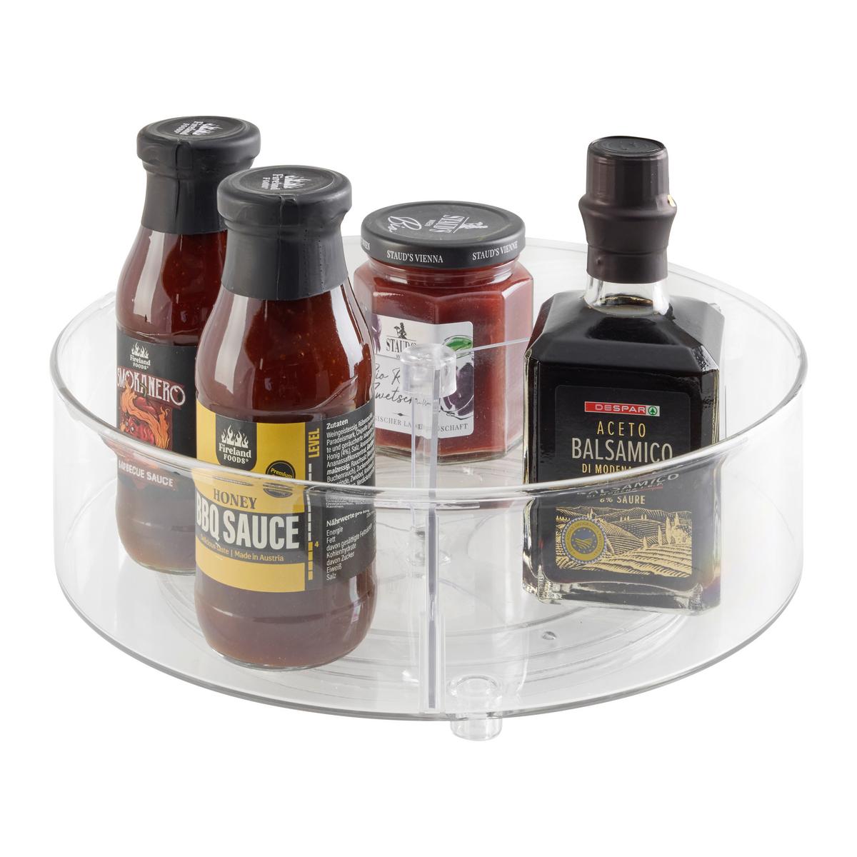 Otočný regál FRIDGE - priehľadné, Konventionell, plast (27/8,5cm) - Mömax