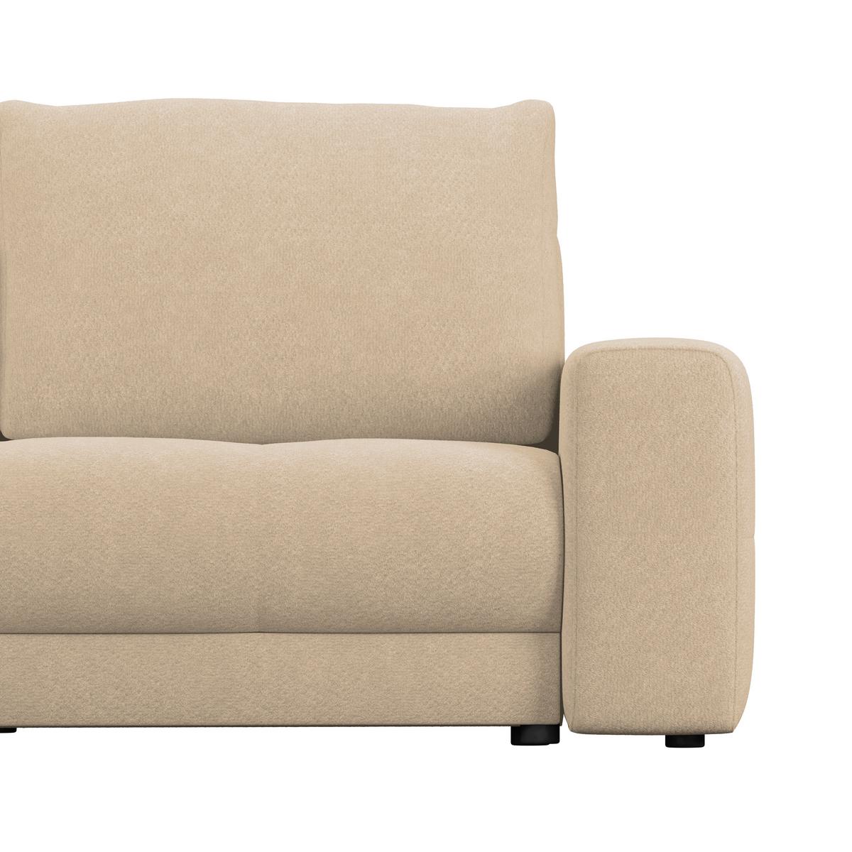 Ecksofa Adria Elfenbein, S: 213x308 cm - Elfenbein, Trend, Textil (213/308cm) - Luca Bessoni