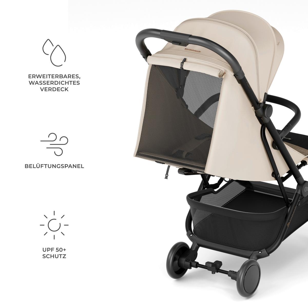 Buggy beigebraun/Grau - Beigebraun, Basics, Kunststoff/Textil (67/42/101cm) - Kinderkraft