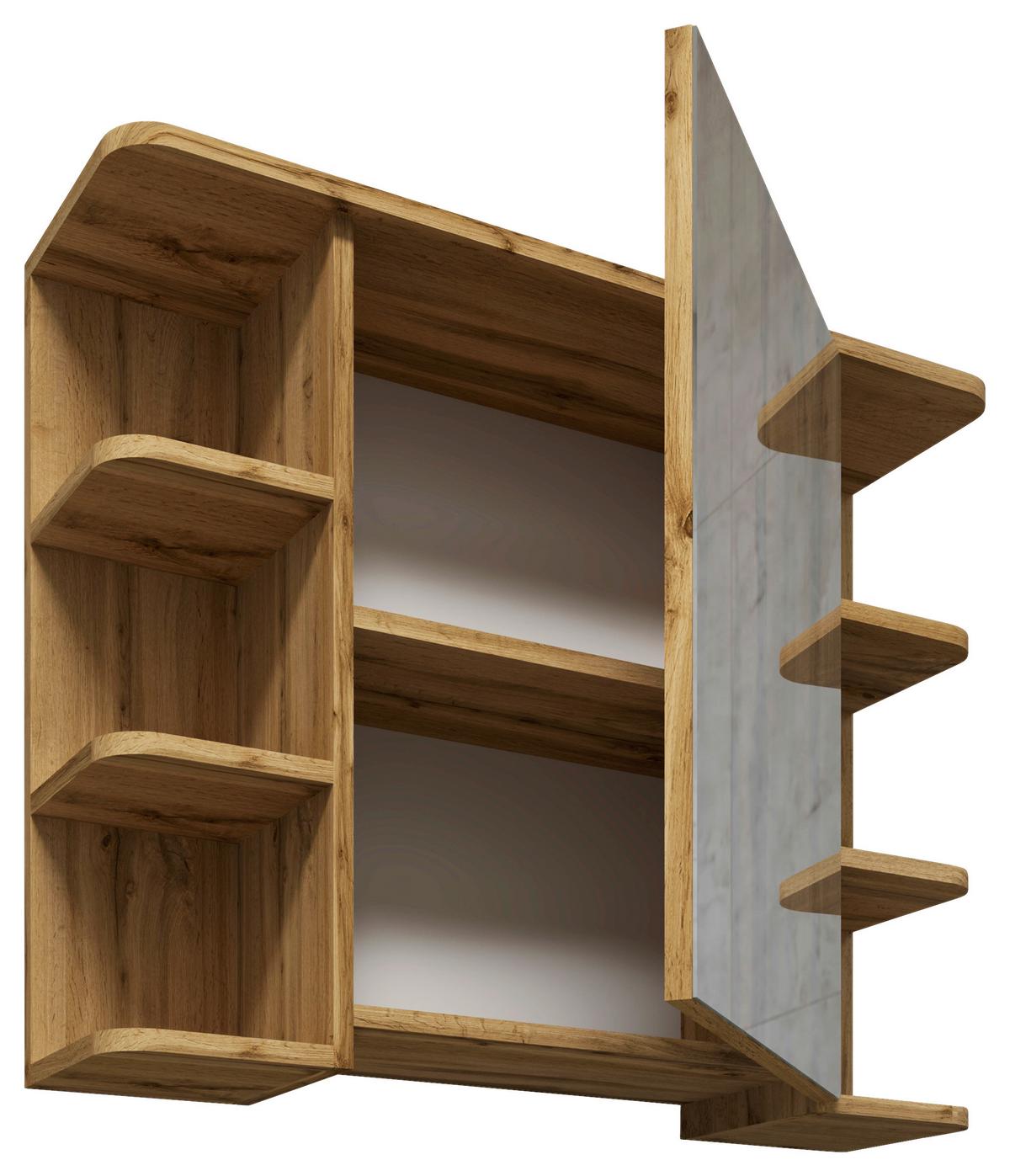 Spiegelschrank Nilosi - Honigeiche, MODERN, Glas/Holzwerkstoff (80/64/21cm) - MID.YOU