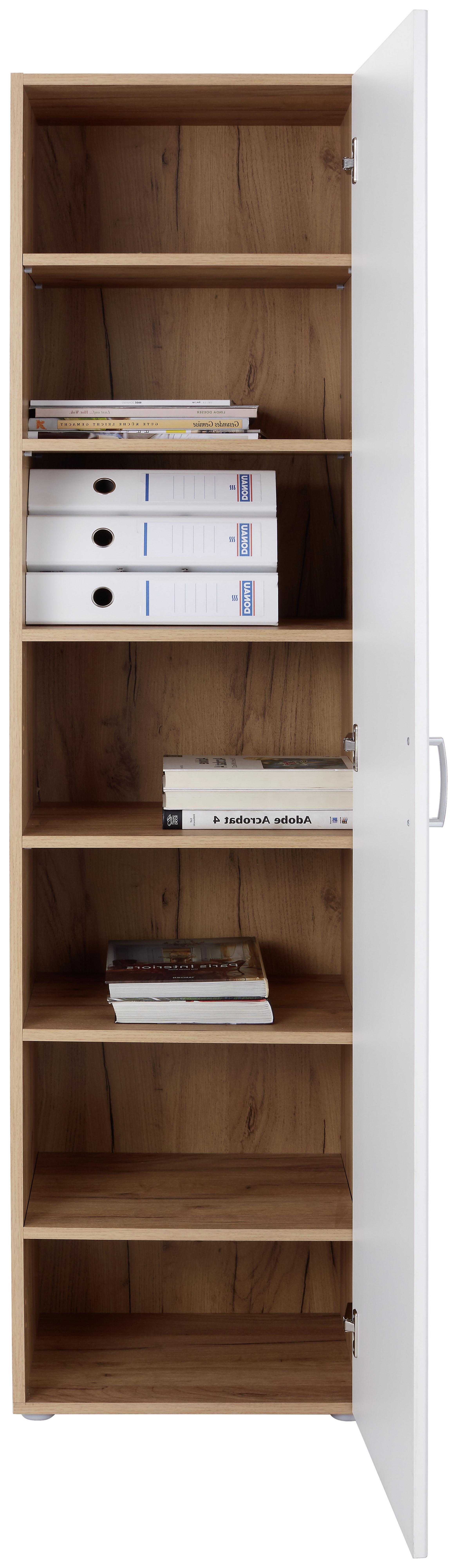 Weißer Aktenschrank mit zwei Türen