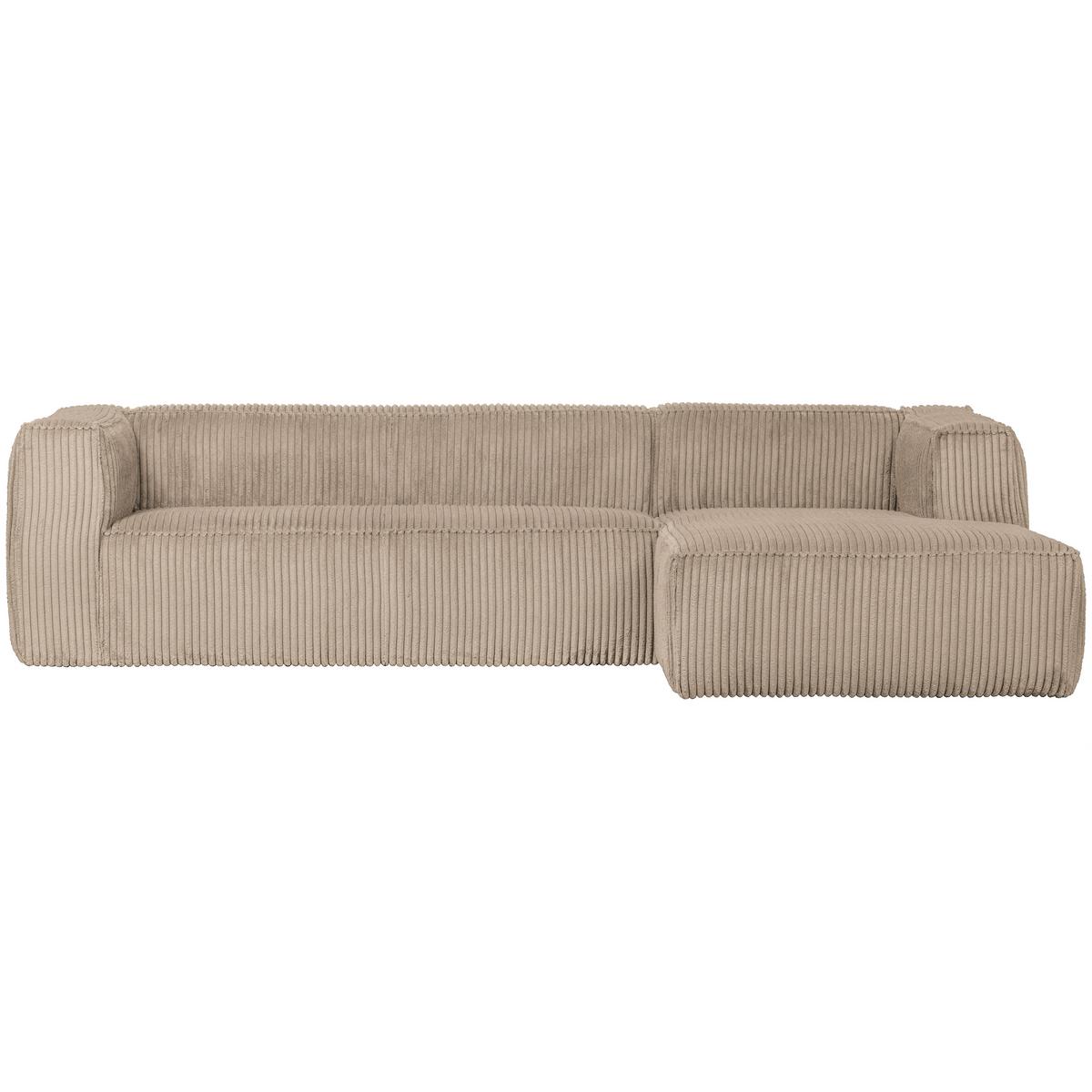 Ecksofa Bean Sandfarben S: 305x175cm - Sandfarben/Schwarz, Design, Textil (305/175cm) - Livetastic