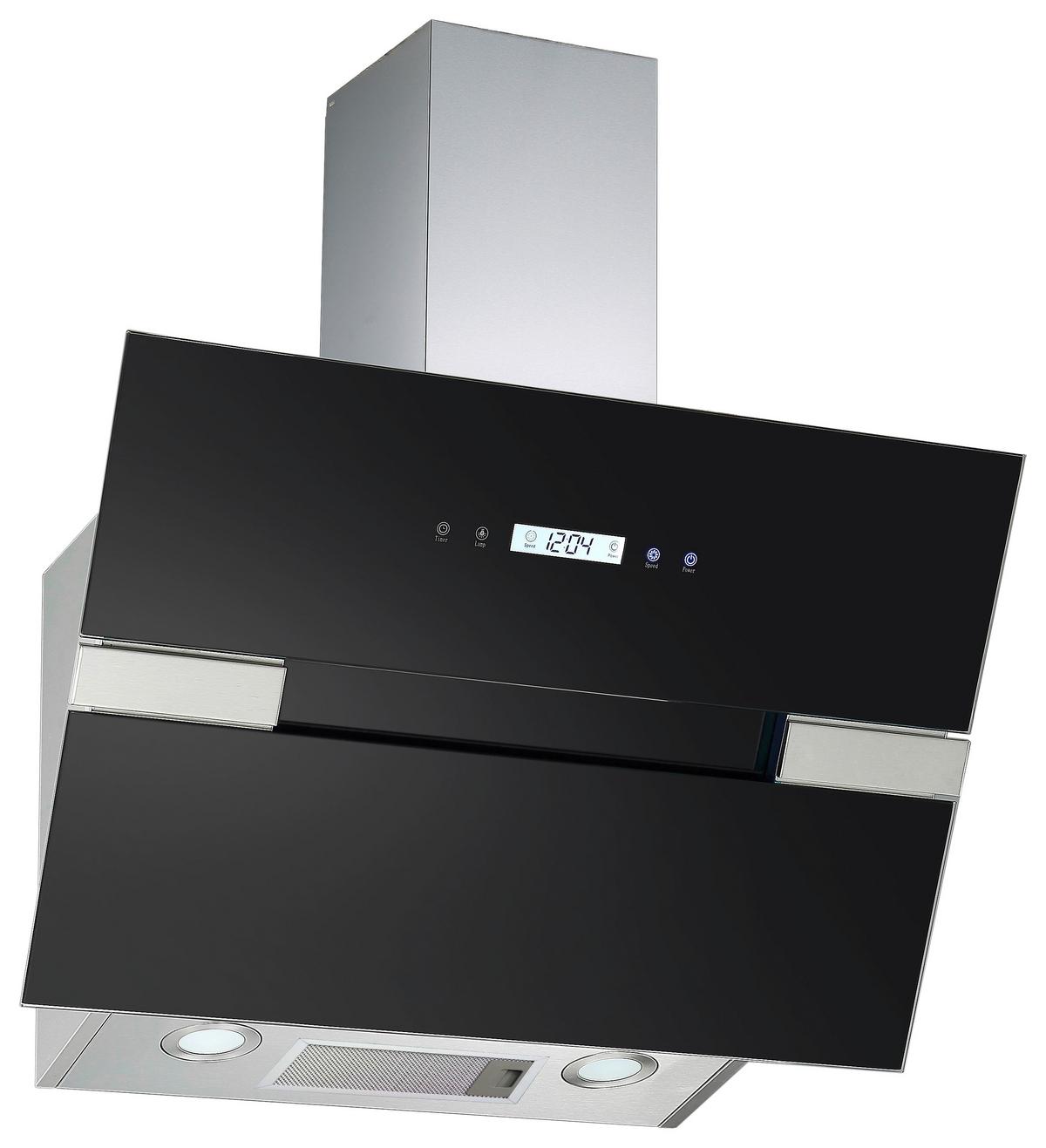 Kopffreihaube S25-60 Abth Glas Schwarz B: 60 cm - Schwarz, Basics, Glas (60/35,5/41,20cm) - PKM