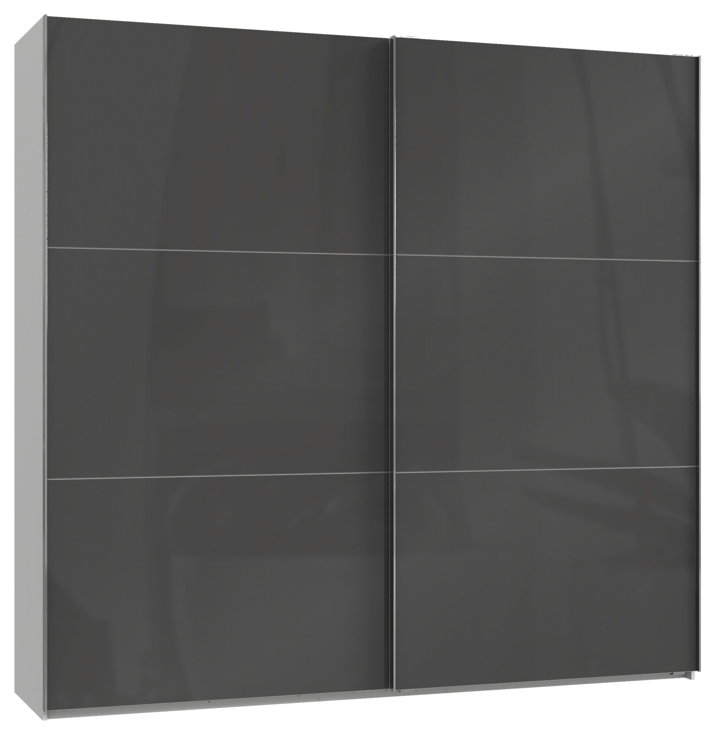 Schwebetürenschrank B: 250 Cm Level 36c Grau/weiß - Weiß/Grau, MODERN, Holzwerkstoff (250/236/65cm) - MID.YOU