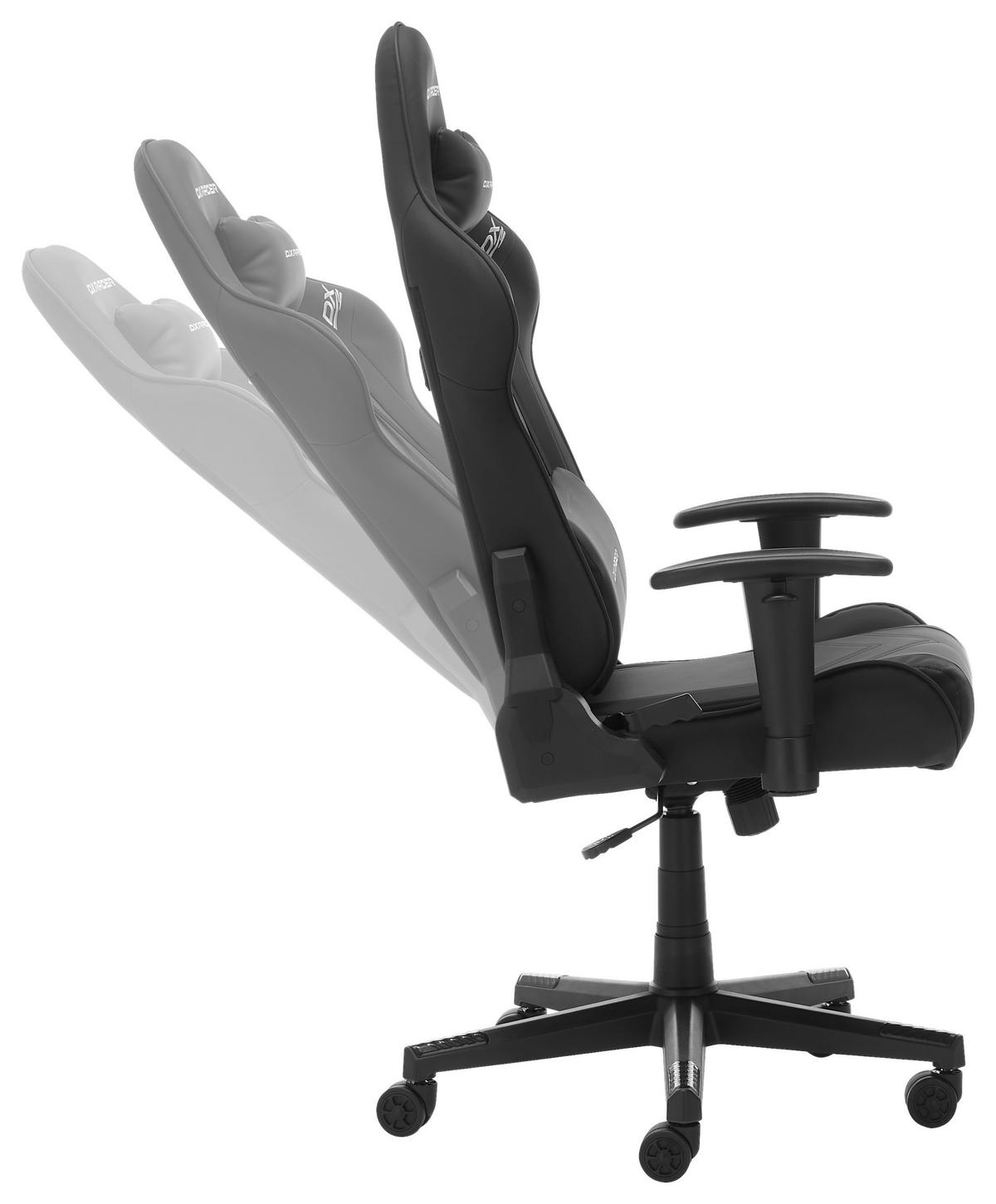 Gamingstuhl Dx Racer Prince L - Schwarz, MODERN, Kunststoff/Textil (67/126/67cm) - Dxracer