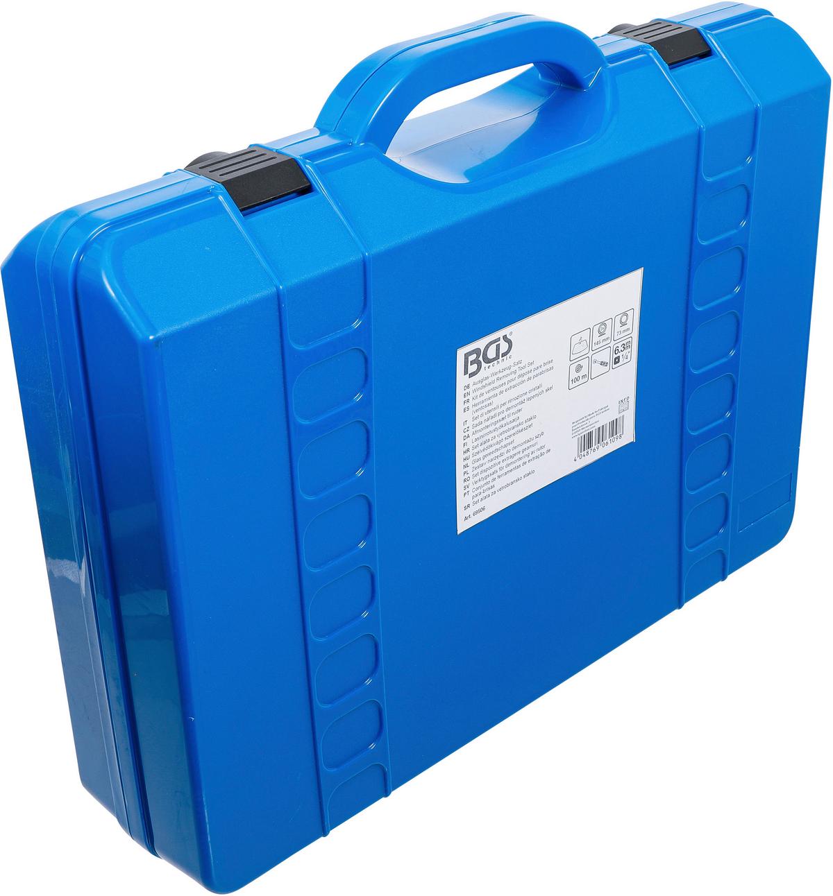 Ausglas-Werkzeug-Satz 69506 - Blau/Schwarz, Basics (46,3/36,5/11cm)